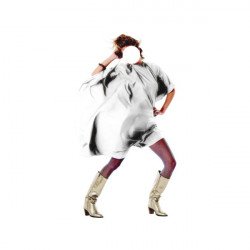 MANTELLA TAGLIO ELEGANCE BIANCO CON BOTTONI