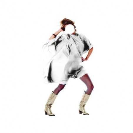 MANTELLA TAGLIO ELEGANCE BIANCO CON BOTTONI