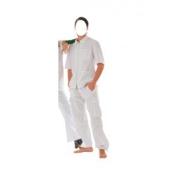 Pantalone multitasche bianco wilde