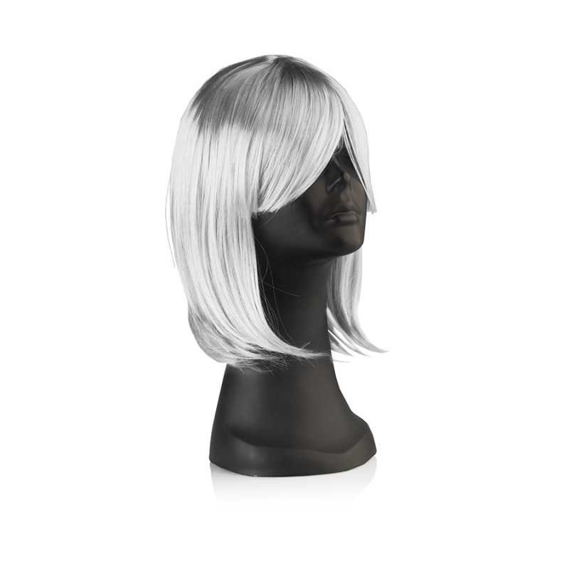 Parrucca poliestere colore bianco