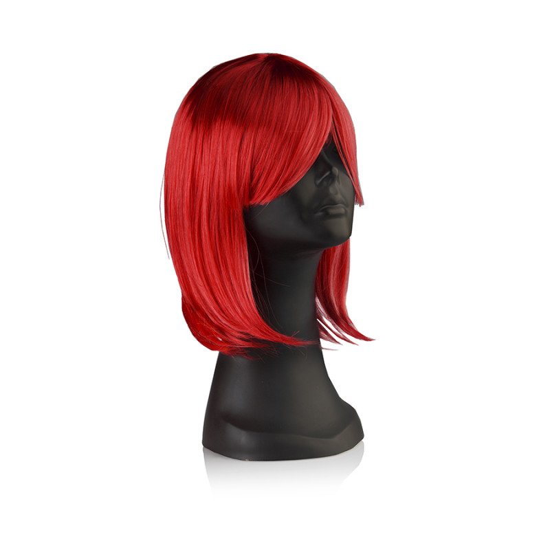 Parrucca poliestere colore rosso
