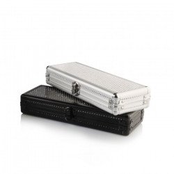 Porta pennelli glitter bianco