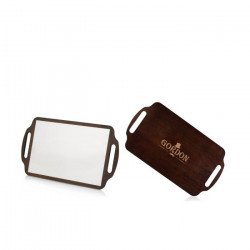 Specchio barber in legno...