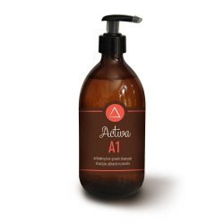 Shampoo biologico attivante e volumizzante per capelli fini con ingredienti naturali.