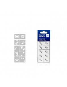 kit stencil adesivi nail art