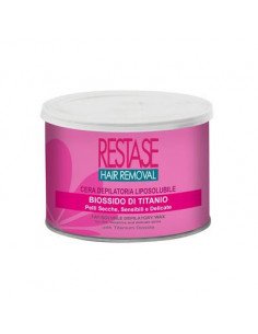 barattolo cera depilatoria titanio rosa restase