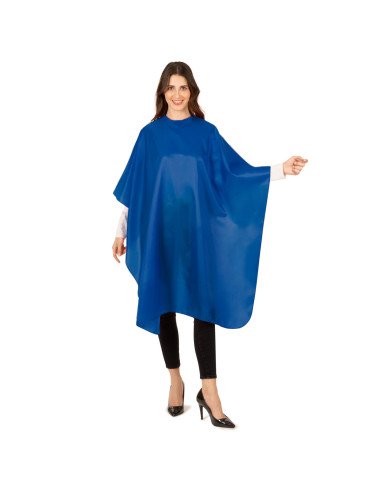 Mantella Taglio Polyestere Opaco blu