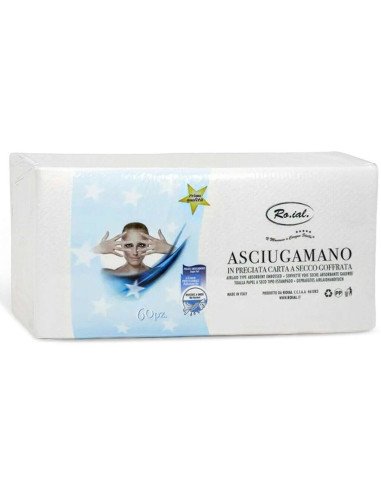 Asciugamano Carta Monouso Roial 60pz