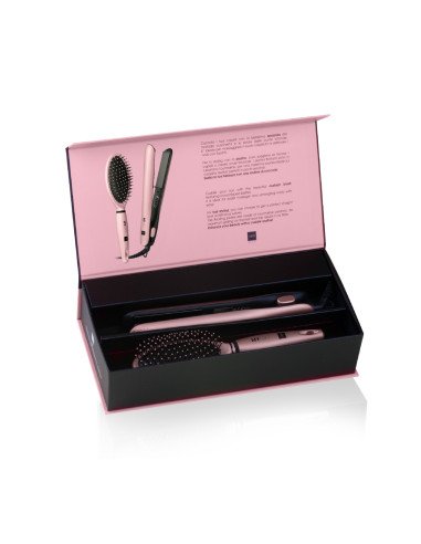 Cotton Candy Kit Piastra + Spazzola Pink
