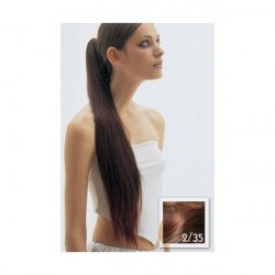 Coda Liscia con Pinza rosso mechato